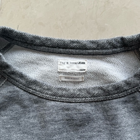 Rag & Bone Grey Cotton Sweatshirt (Size XS) - Picture 3 of 5